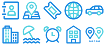 Travel icon pack