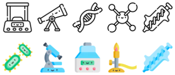 Laboratory icon pack