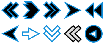 Arrows Outline paquete de iconos