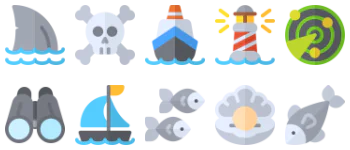 Nautical & sailor icon pack