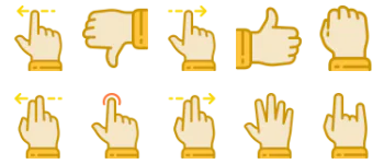 Hand Gestures icon pack