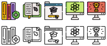 Elearning набір іконок