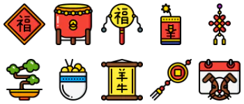Chinese New Year icon pack