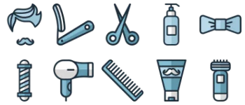 Barber paquete de iconos