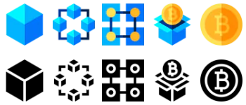 Blockchain icon pack