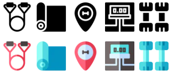 Pilates icon pack