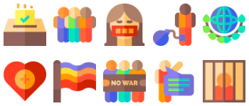 Peace & Human Rights icon pack