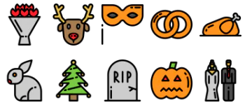 Holidays icon pack