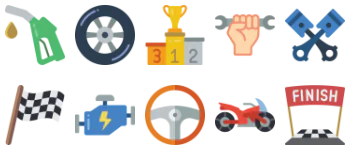 Motor sports icon pack