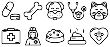 Veterinary icon pack