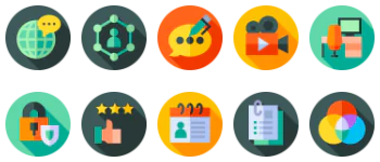 Blogger and influencer icon pack