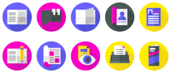 Editorial Design icon pack