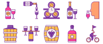Winery paquete de iconos
