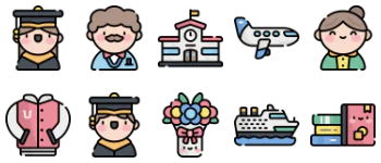 Graduation icon pack