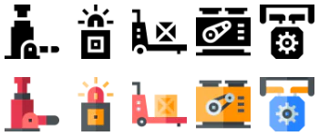 Manufacturing icon pack