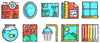 Interior Design Icon-Paket