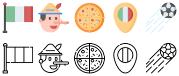 Italy icon pack