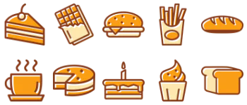 Cake and Bakery icon pack