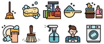 Cleaning icon pack