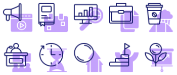 Startup Company Icon-Paket