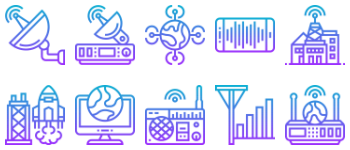Satellite icon pack