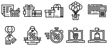 Black Friday icon pack