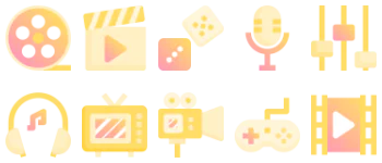 Entertainment icon pack