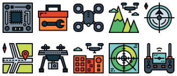 Drone icon pack