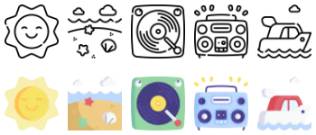 Summer Party icon pack