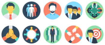 Teamwork and Organization icon pack