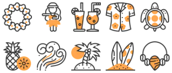 Hawaii icon pack