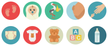 Babycare & Pregnancy icon pack