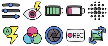 Camera Interface Icon-Paket
