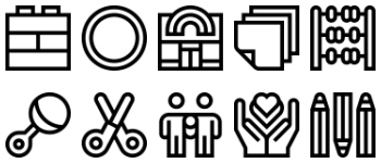 Kindergarten icon pack