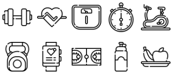Fitness icon pack