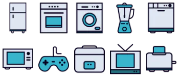 Home and appliances icon pack