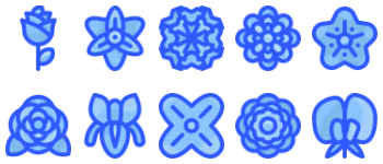 Flowers icon pack