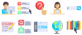 E-Learning gói biểu tượng