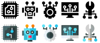 Robotics icon pack