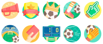 Soccer icon pack