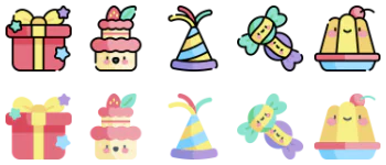 Birthday icon pack
