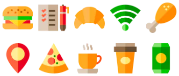 Cafe icon pack
