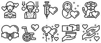 charity elements icon pack