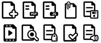 Documents Pictograms набір іконок