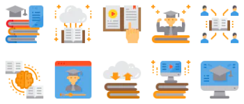 Online Learning jeu d'icônes