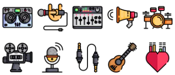 Record Studio icon pack