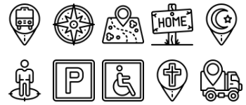 Locations icon pack