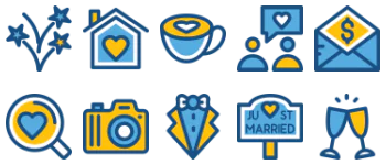 Love and Wedding icon pack