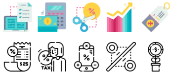 Taxes icon pack