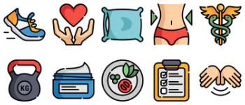 Wellness paquete de iconos
